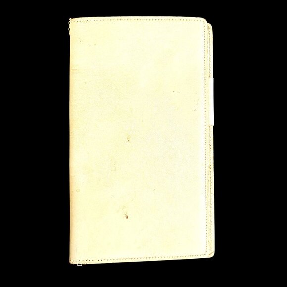 Vintage Leather Secretary Wallet Journal With Pen Holder Carbon Paper Insert - Picture 9 of 10